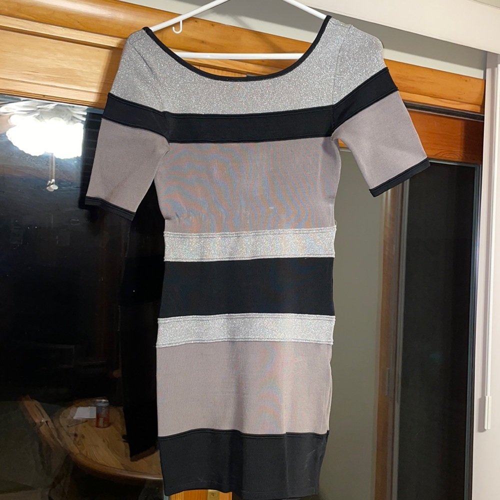 BCBG Bodycon dress with open back